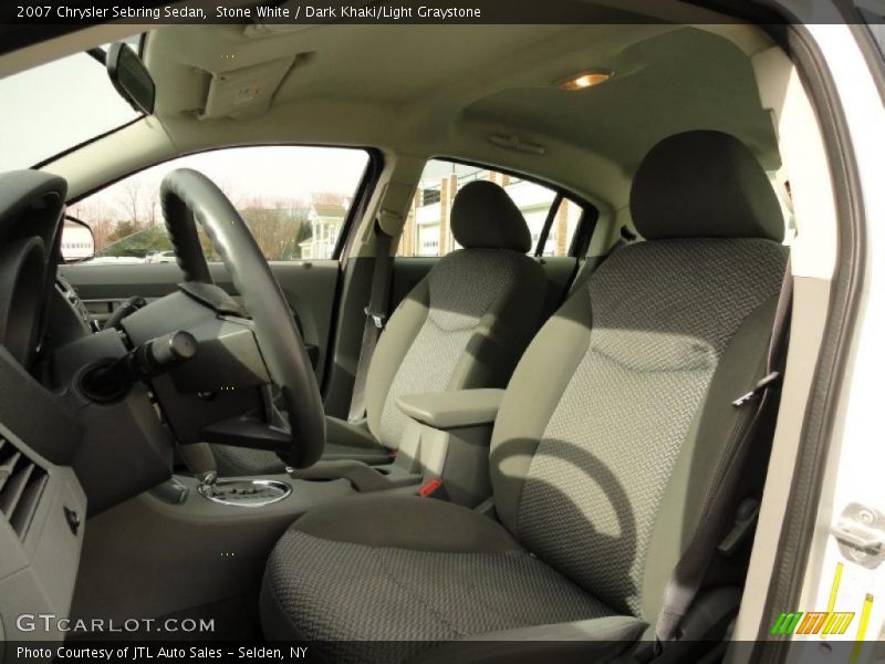 Stone White / Dark Khaki/Light Graystone 2007 Chrysler Sebring Sedan