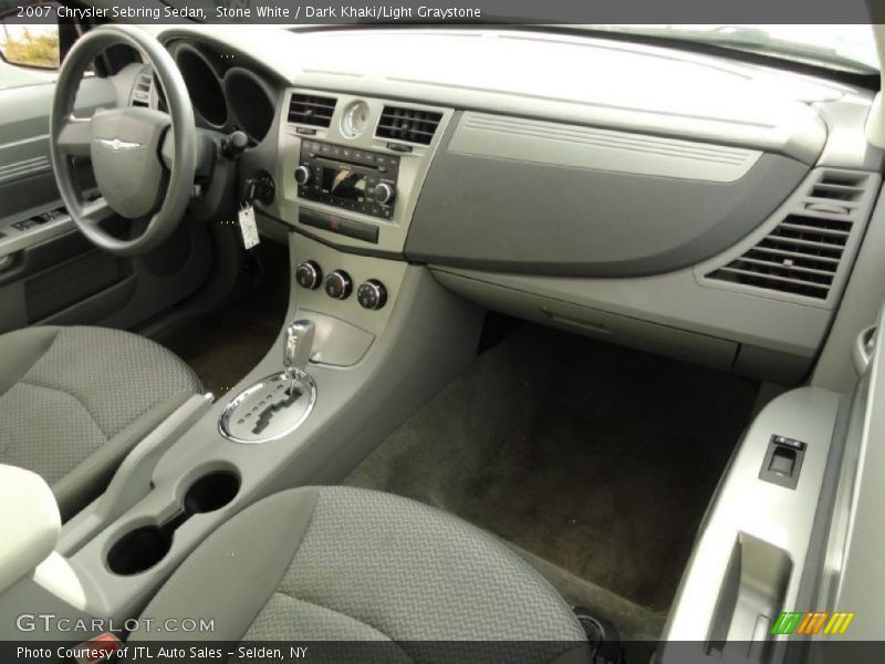 Stone White / Dark Khaki/Light Graystone 2007 Chrysler Sebring Sedan
