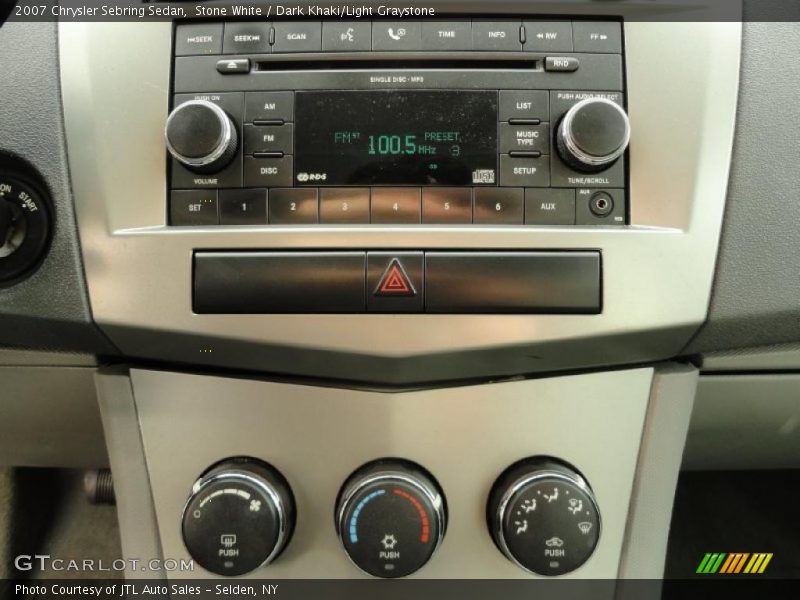 Stone White / Dark Khaki/Light Graystone 2007 Chrysler Sebring Sedan
