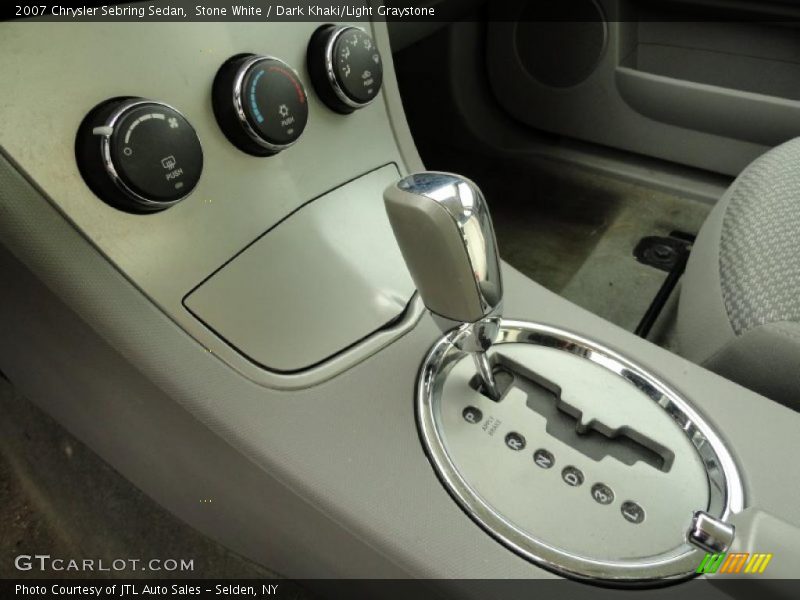 Stone White / Dark Khaki/Light Graystone 2007 Chrysler Sebring Sedan