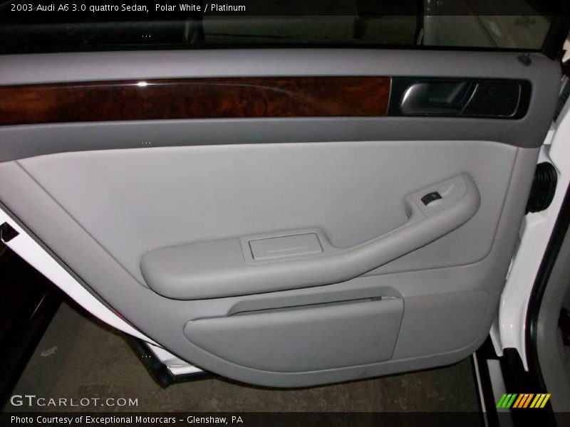Polar White / Platinum 2003 Audi A6 3.0 quattro Sedan