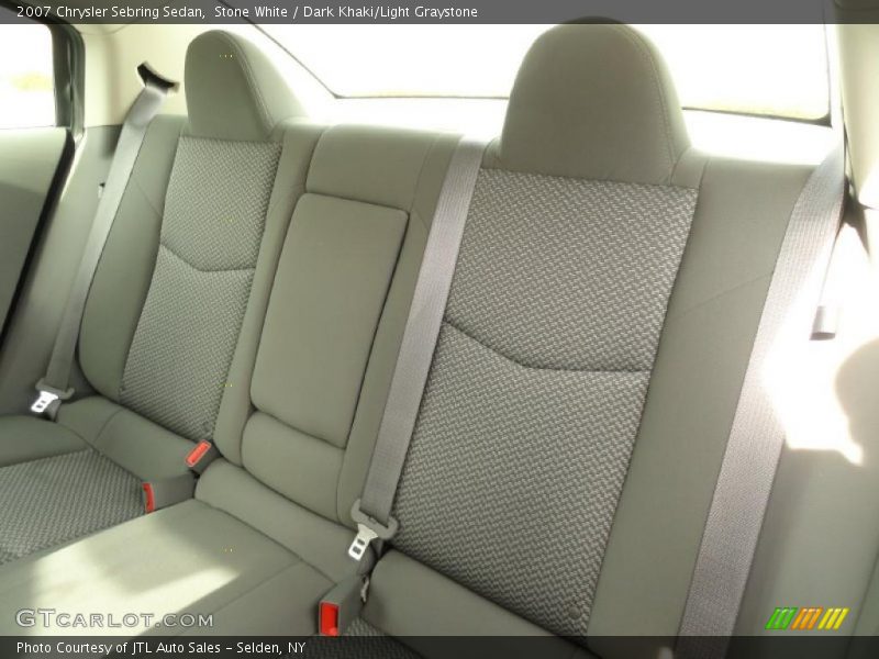 Stone White / Dark Khaki/Light Graystone 2007 Chrysler Sebring Sedan