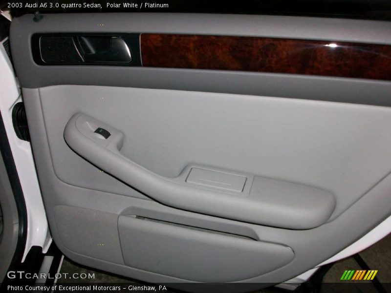 Polar White / Platinum 2003 Audi A6 3.0 quattro Sedan