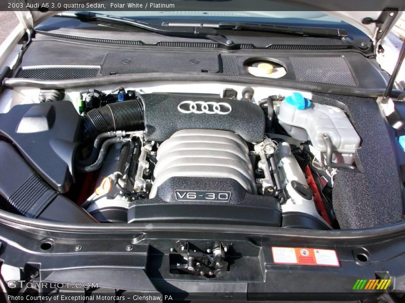 Polar White / Platinum 2003 Audi A6 3.0 quattro Sedan