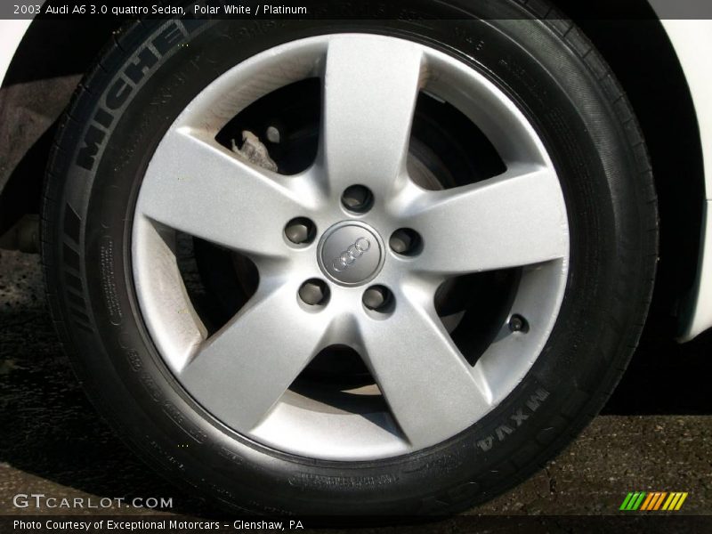 Polar White / Platinum 2003 Audi A6 3.0 quattro Sedan