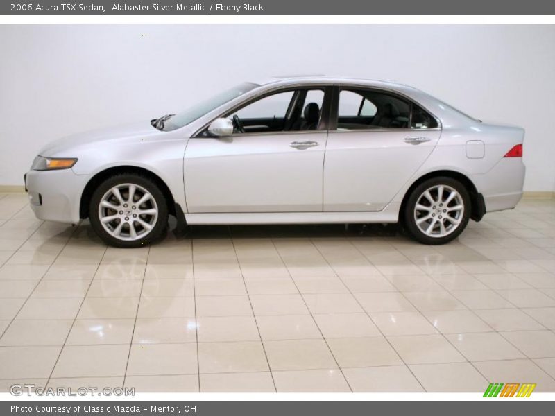 Alabaster Silver Metallic / Ebony Black 2006 Acura TSX Sedan