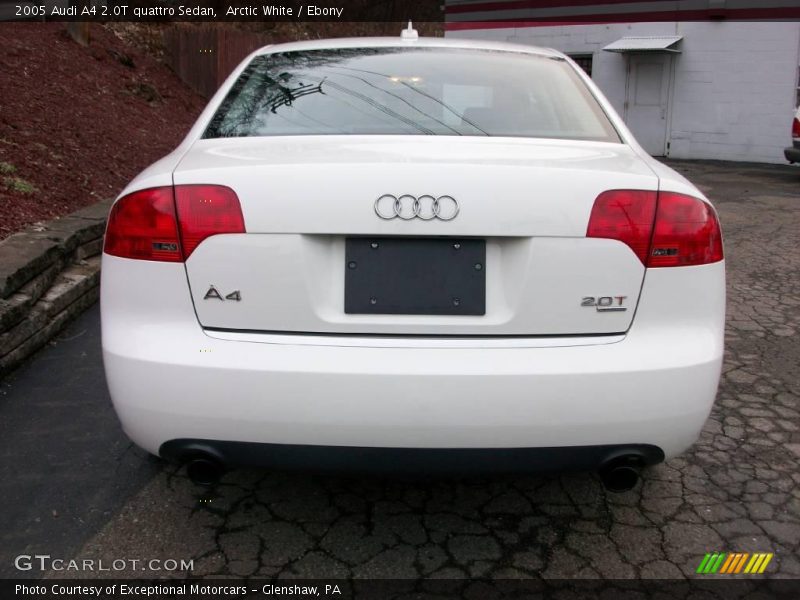 Arctic White / Ebony 2005 Audi A4 2.0T quattro Sedan