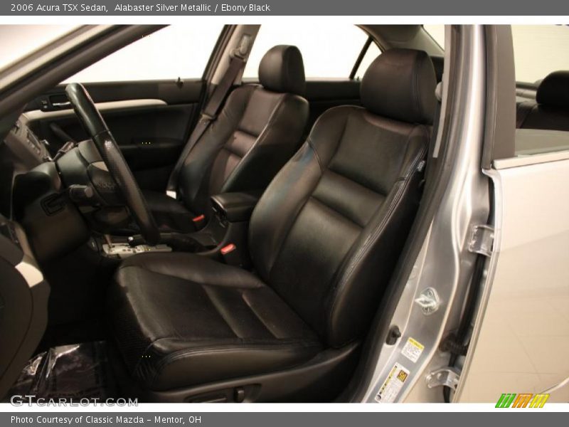 Alabaster Silver Metallic / Ebony Black 2006 Acura TSX Sedan
