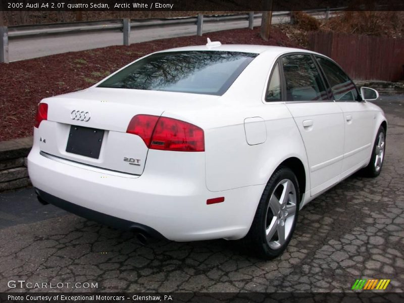 Arctic White / Ebony 2005 Audi A4 2.0T quattro Sedan
