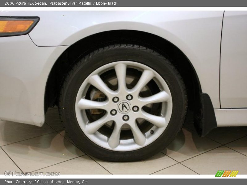 Alabaster Silver Metallic / Ebony Black 2006 Acura TSX Sedan