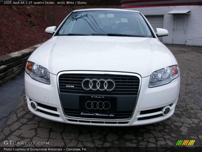 Arctic White / Ebony 2005 Audi A4 2.0T quattro Sedan