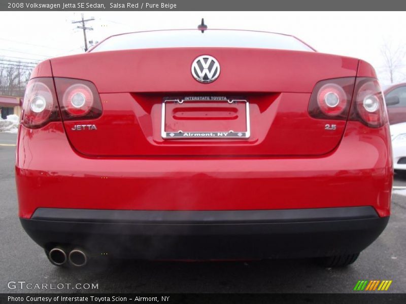Salsa Red / Pure Beige 2008 Volkswagen Jetta SE Sedan