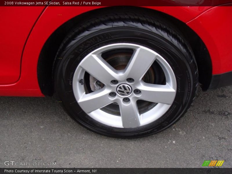 Salsa Red / Pure Beige 2008 Volkswagen Jetta SE Sedan
