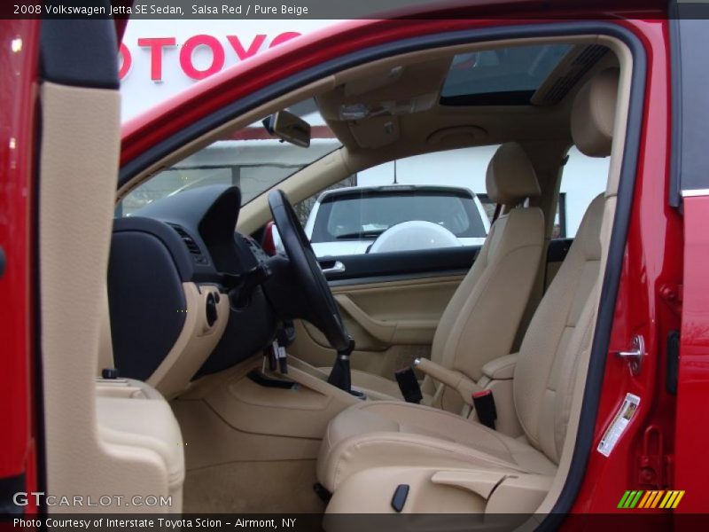 Salsa Red / Pure Beige 2008 Volkswagen Jetta SE Sedan