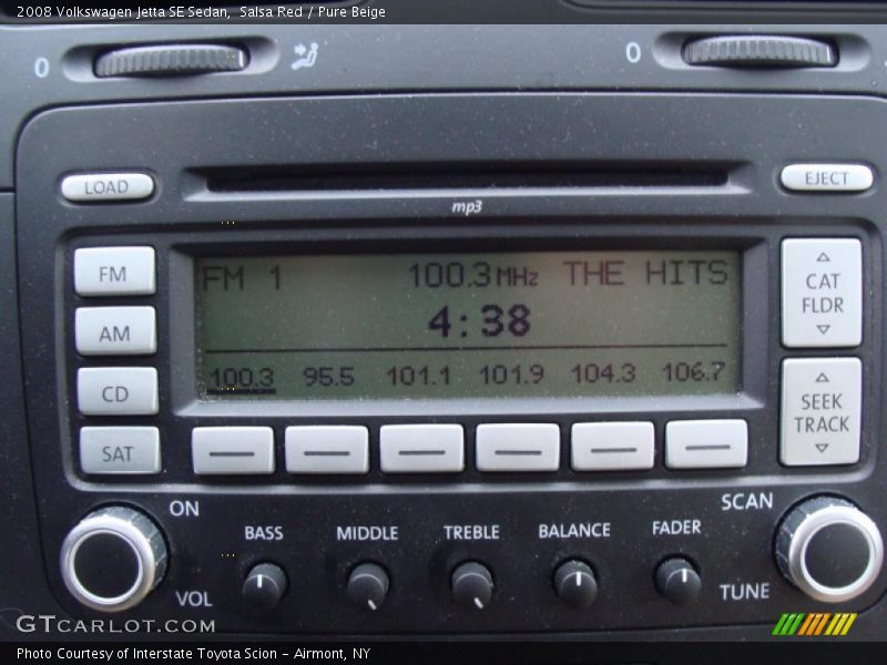 Salsa Red / Pure Beige 2008 Volkswagen Jetta SE Sedan