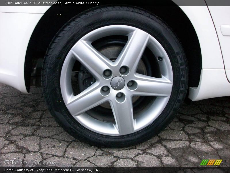 Arctic White / Ebony 2005 Audi A4 2.0T quattro Sedan
