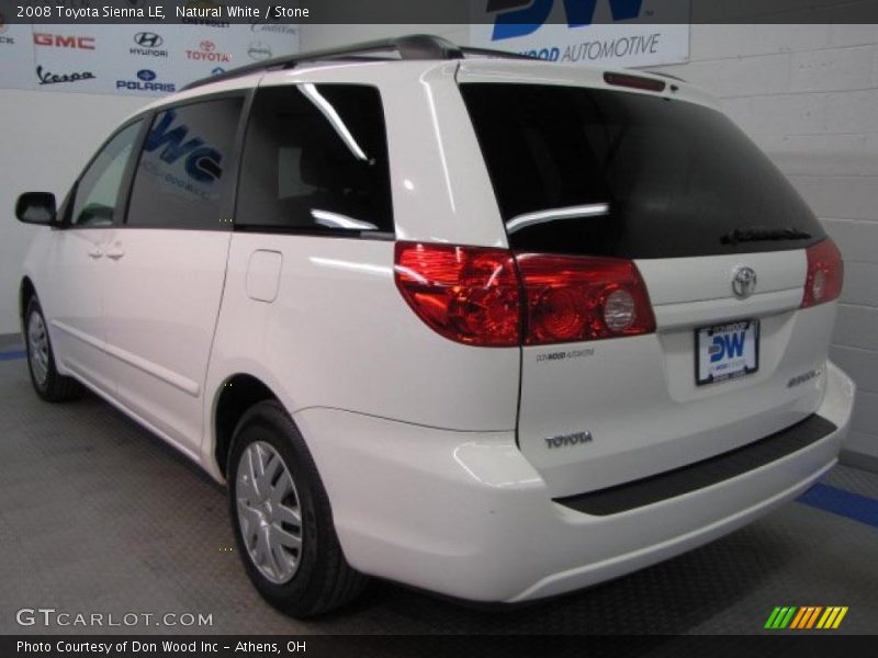 Natural White / Stone 2008 Toyota Sienna LE