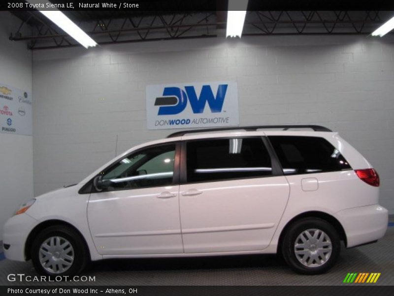Natural White / Stone 2008 Toyota Sienna LE