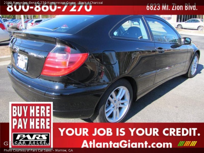 Black / Charcoal 2002 Mercedes-Benz C 230 Kompressor Coupe