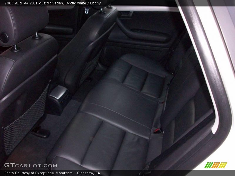 Arctic White / Ebony 2005 Audi A4 2.0T quattro Sedan