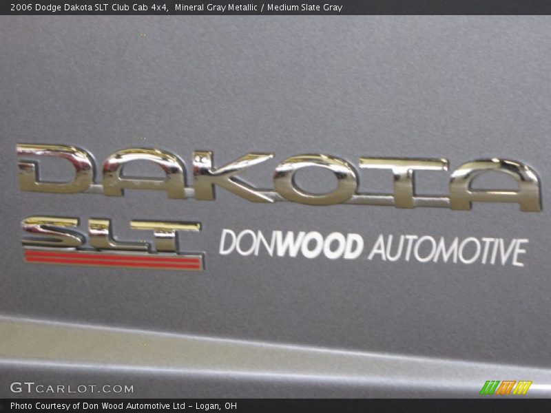 Mineral Gray Metallic / Medium Slate Gray 2006 Dodge Dakota SLT Club Cab 4x4