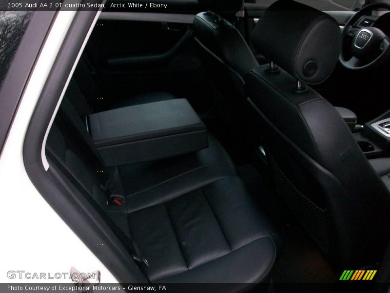 Arctic White / Ebony 2005 Audi A4 2.0T quattro Sedan