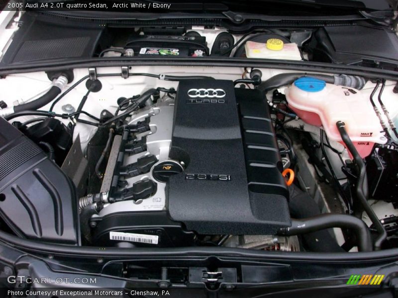 Arctic White / Ebony 2005 Audi A4 2.0T quattro Sedan