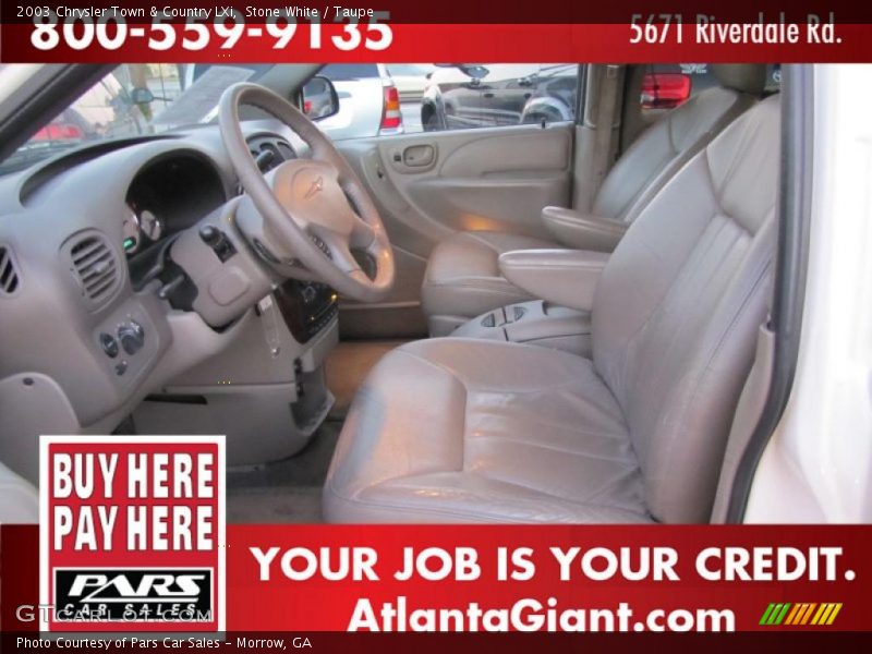 Stone White / Taupe 2003 Chrysler Town & Country LXi