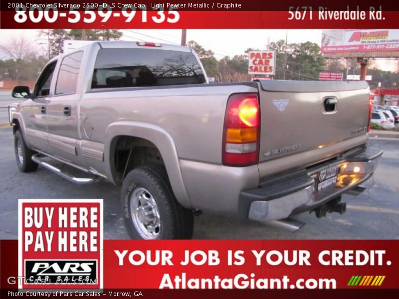 Light Pewter Metallic / Graphite 2001 Chevrolet Silverado 2500HD LS Crew Cab