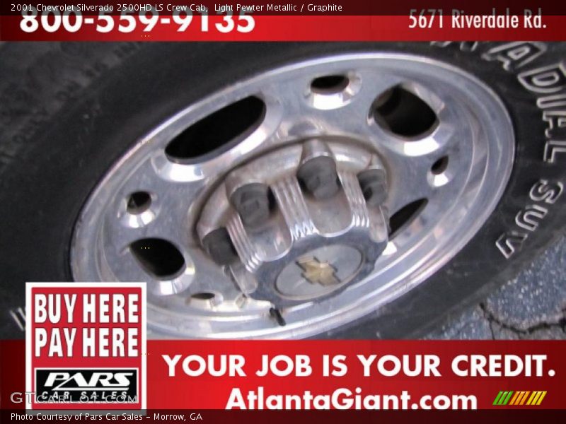 Light Pewter Metallic / Graphite 2001 Chevrolet Silverado 2500HD LS Crew Cab