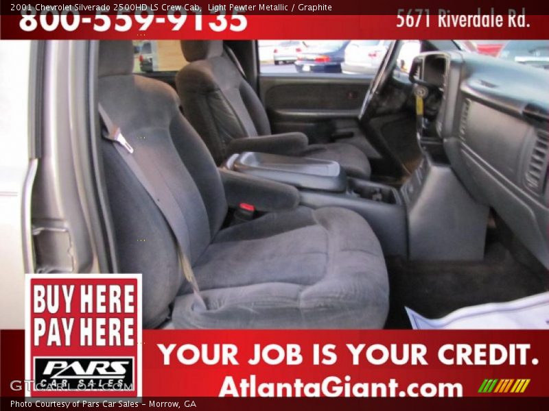 Light Pewter Metallic / Graphite 2001 Chevrolet Silverado 2500HD LS Crew Cab