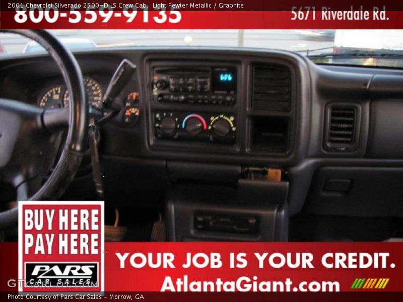 Light Pewter Metallic / Graphite 2001 Chevrolet Silverado 2500HD LS Crew Cab