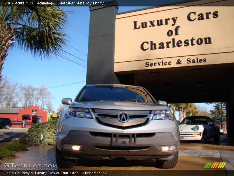 Billet Silver Metallic / Ebony 2007 Acura MDX Technology