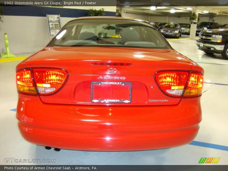 Bright Red / Pewter 2002 Oldsmobile Alero GX Coupe