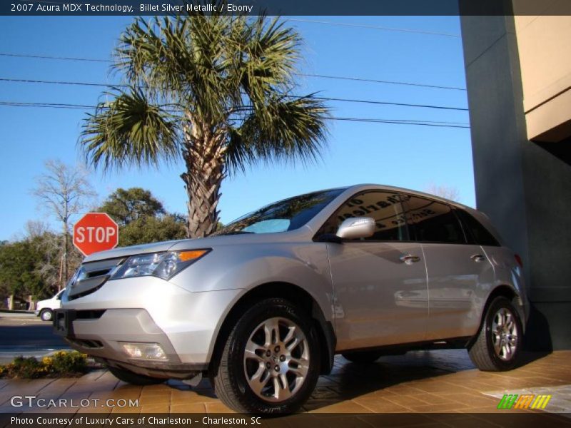 Billet Silver Metallic / Ebony 2007 Acura MDX Technology