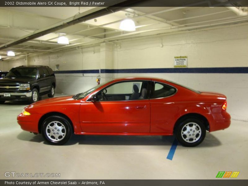 Bright Red / Pewter 2002 Oldsmobile Alero GX Coupe