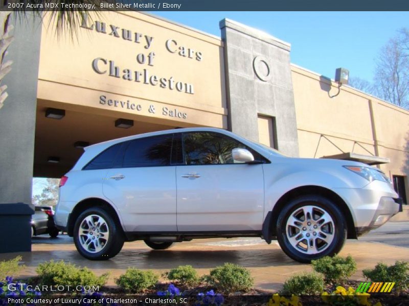 Billet Silver Metallic / Ebony 2007 Acura MDX Technology