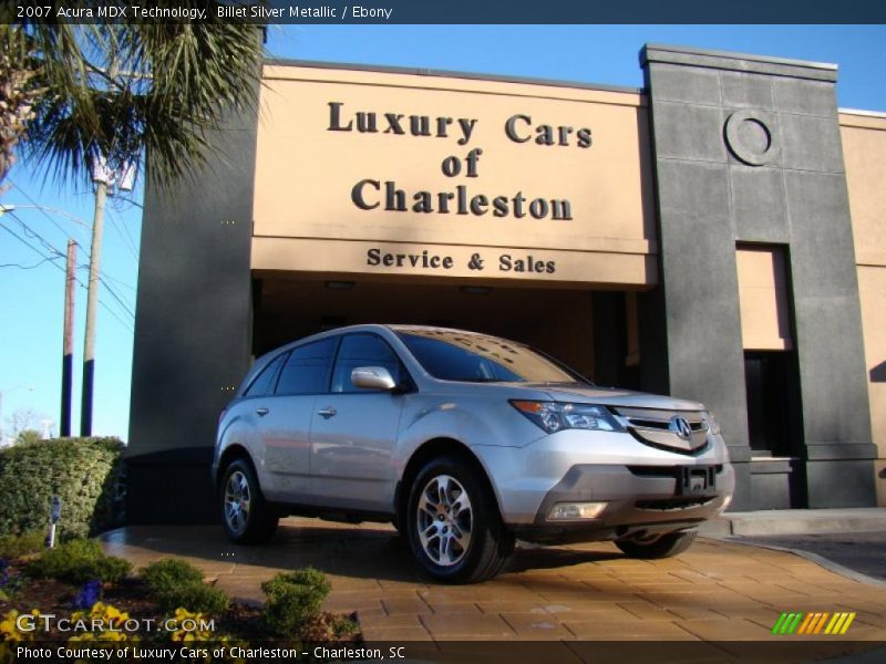 Billet Silver Metallic / Ebony 2007 Acura MDX Technology