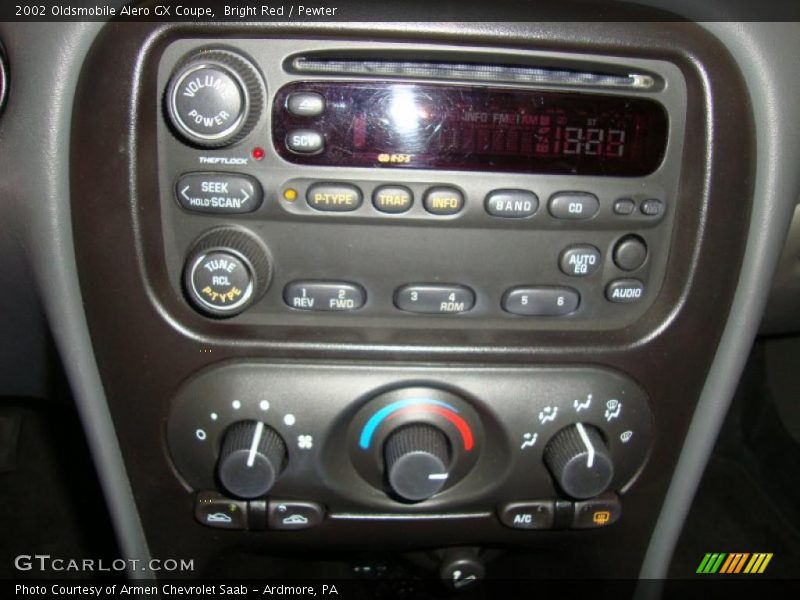 Controls of 2002 Alero GX Coupe