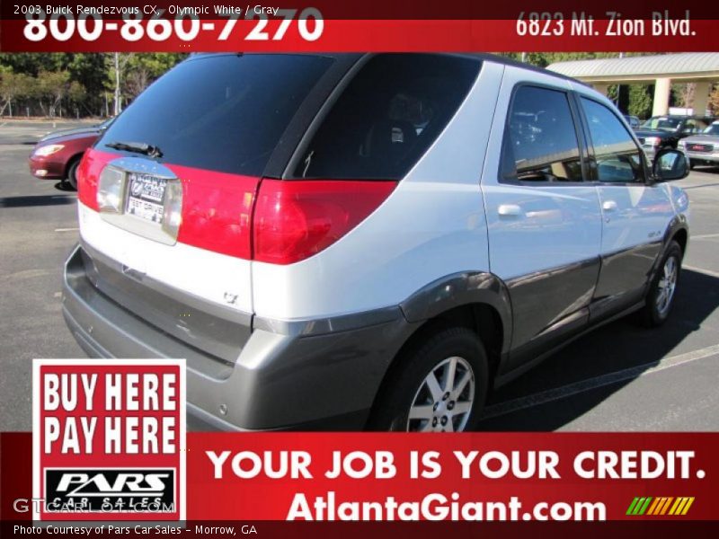 Olympic White / Gray 2003 Buick Rendezvous CX