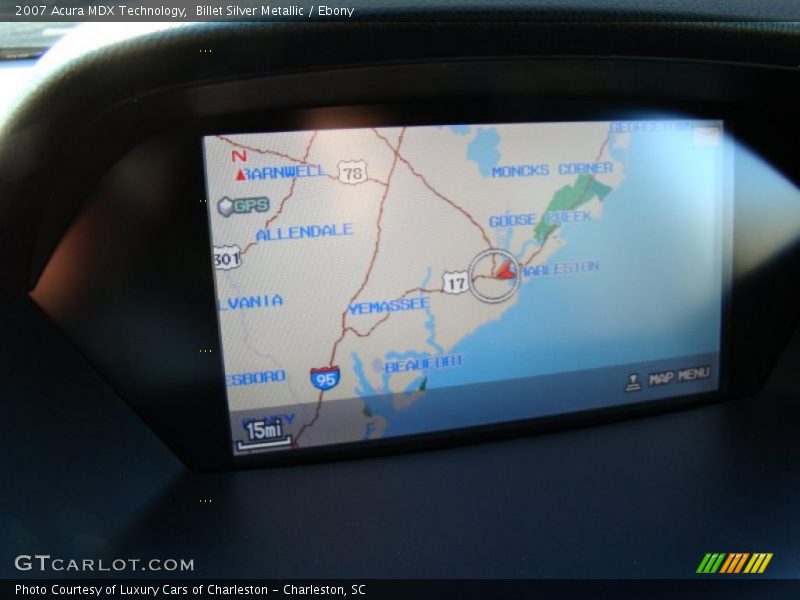 Billet Silver Metallic / Ebony 2007 Acura MDX Technology