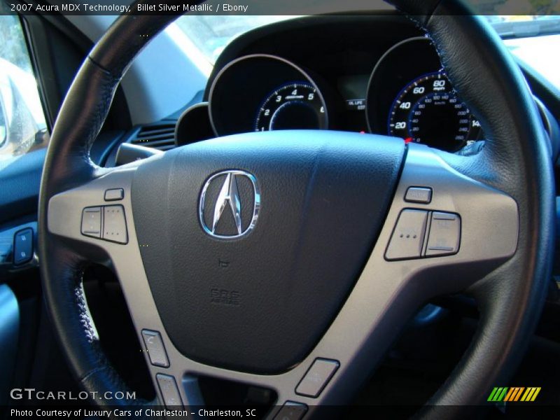 Billet Silver Metallic / Ebony 2007 Acura MDX Technology