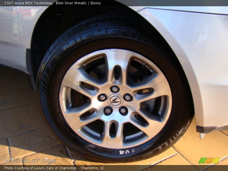 Billet Silver Metallic / Ebony 2007 Acura MDX Technology