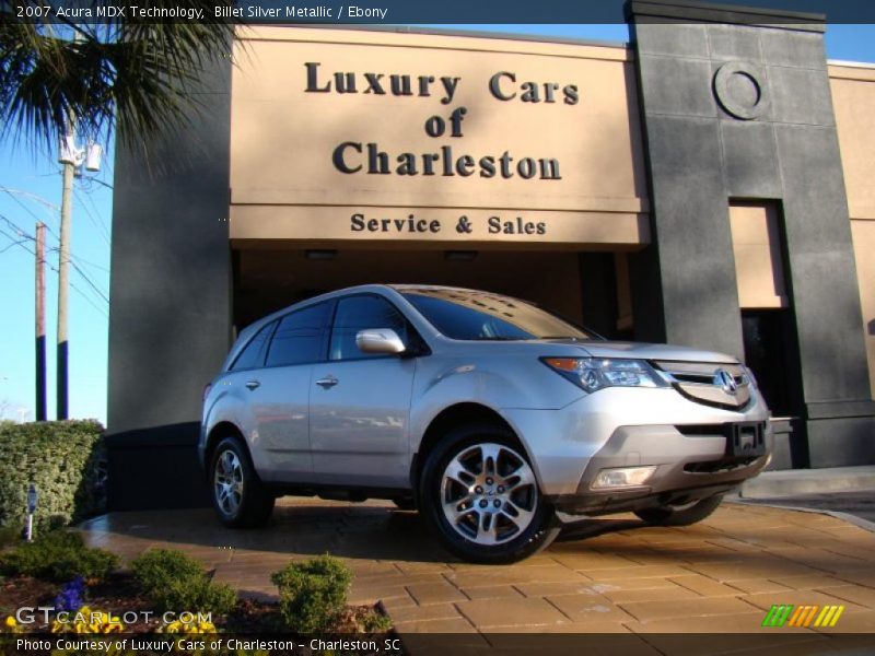Billet Silver Metallic / Ebony 2007 Acura MDX Technology
