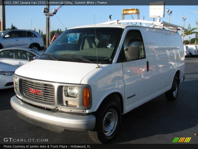 Summit White / Pewter 2001 GMC Savana Van 2500 Commercial Utility