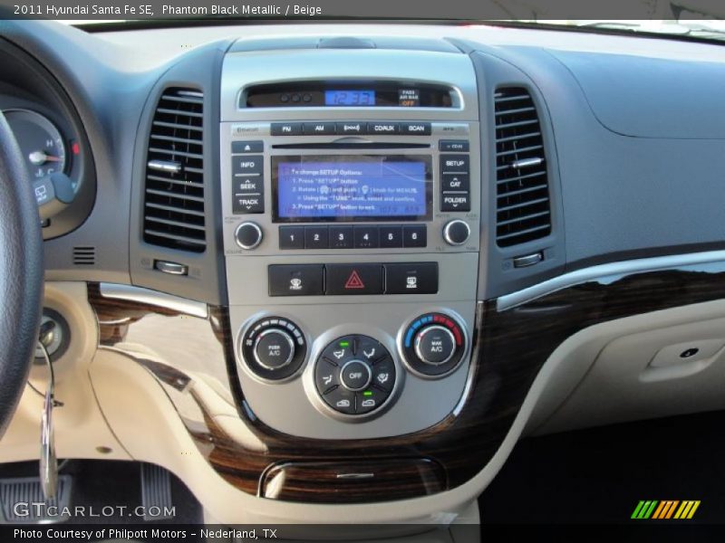 Controls of 2011 Santa Fe SE