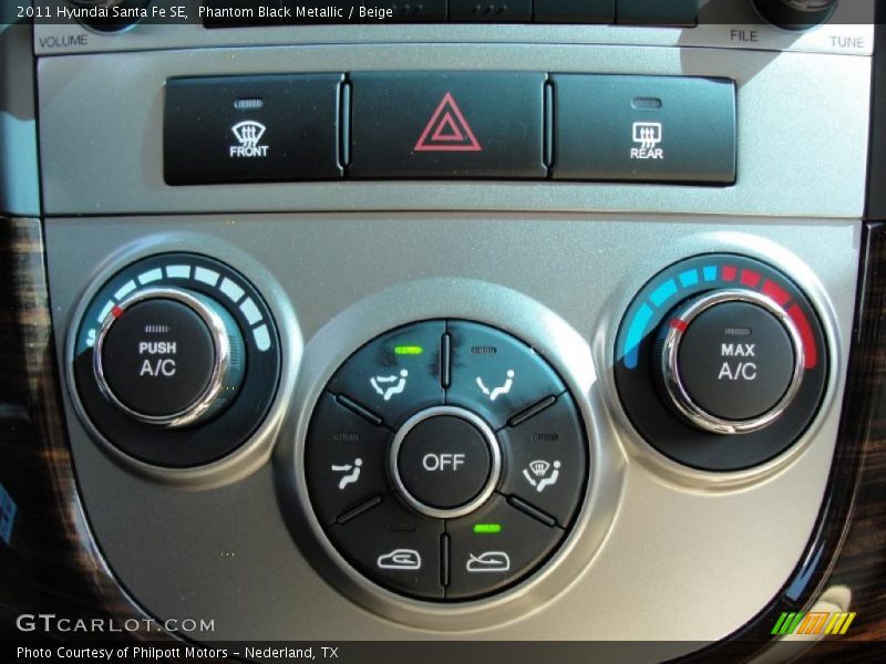 Controls of 2011 Santa Fe SE
