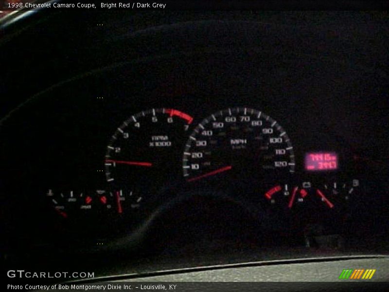 Bright Red / Dark Grey 1998 Chevrolet Camaro Coupe