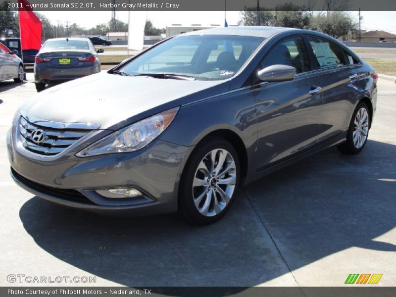 Harbor Gray Metallic / Gray 2011 Hyundai Sonata SE 2.0T