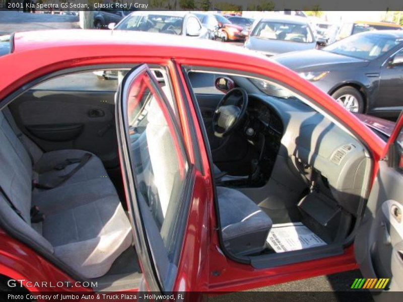 Classic Red / Gray 2001 Kia Spectra GS Sedan